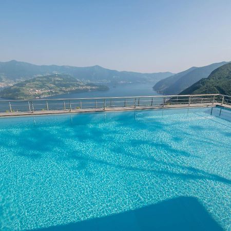 Van Gogh - Beautiful Lake Iseo View And Swimming Pool Parzanica Exteriér fotografie