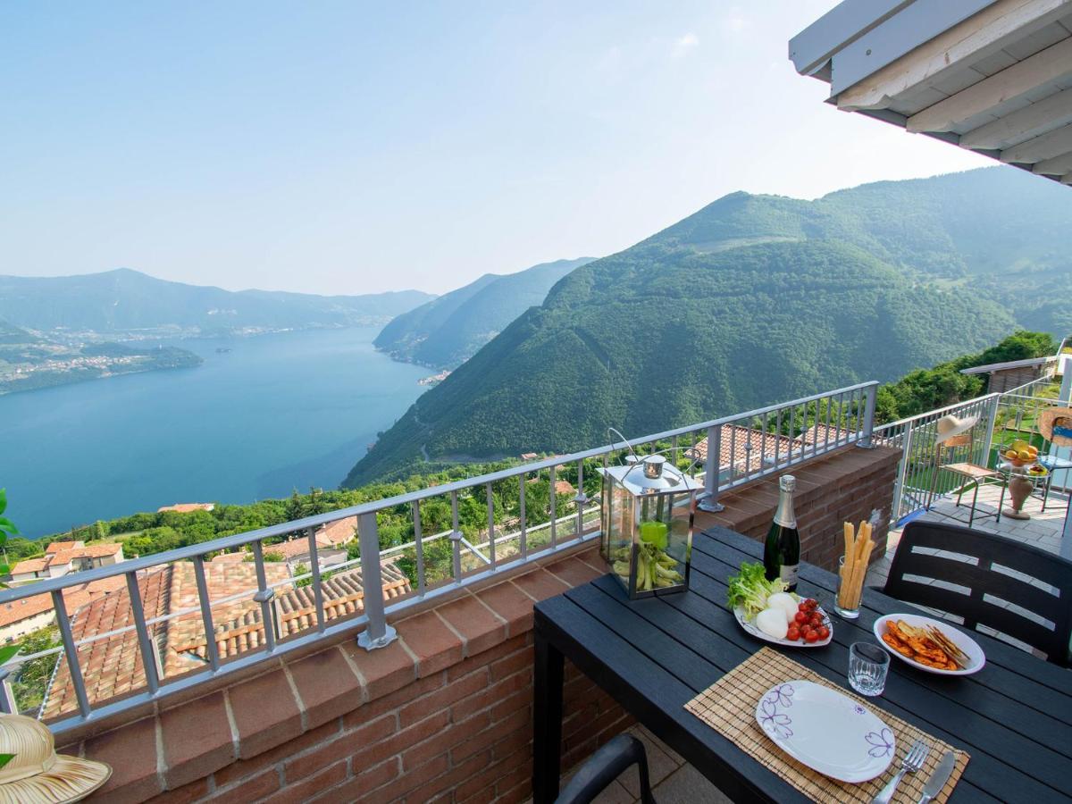 Van Gogh - Beautiful Lake Iseo View And Swimming Pool Parzanica Exteriér fotografie