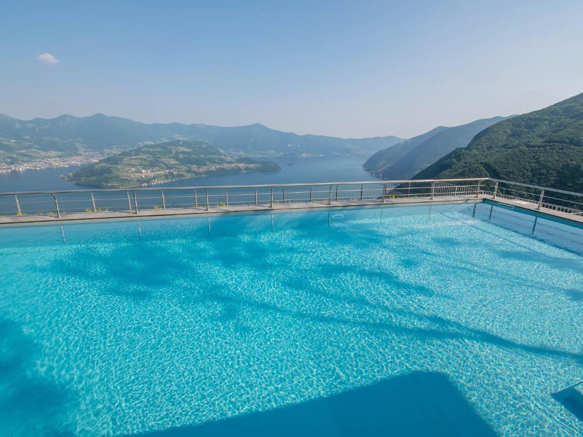 Van Gogh - Beautiful Lake Iseo View And Swimming Pool Parzanica Exteriér fotografie